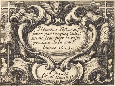 Frontispice pour "Le Nouveau Testament" de Callot - Abraham Bosse