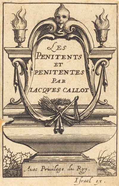 Frontispice pour "Les Pénitents" de Callot - Abraham Bosse