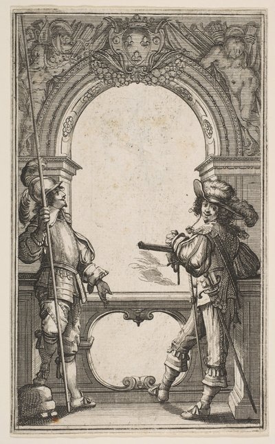 Frontispice des Gardes Françaises, 1632 - Abraham Bosse