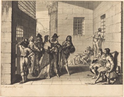 Gentry Visitant une Prison - Abraham Bosse