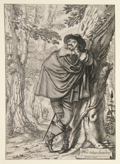 James Howell, frontispice de son Dendrologie ou la Forêt de Dordogne - Abraham Bosse
