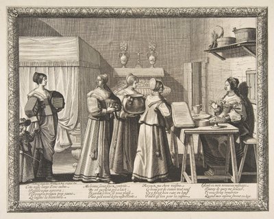 Les Présents offerts à la Mariée, vers 1633 - Abraham Bosse