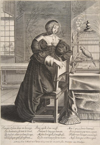 Le perroquet - Abraham Bosse