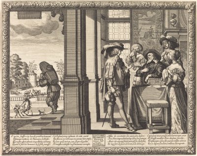 Le Fils prodigue fait ses adieux à son père - Abraham Bosse