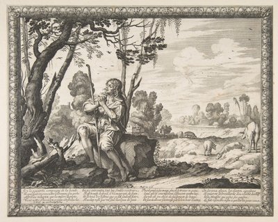 Le fils prodigue gardant les cochons, vers 1636 - Abraham Bosse
