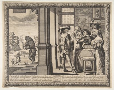 Le Fils Prodigue Quitte la Maison, vers 1636 - Abraham Bosse