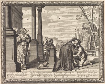 Le Fils prodigue reçu par son père - Abraham Bosse