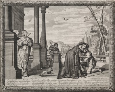 Le fils prodigue : Le retour du fils prodigue - Abraham Bosse