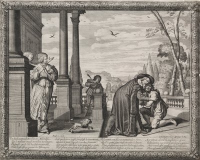 Le Fils prodigue : Le Retour du prodigue - Abraham Bosse