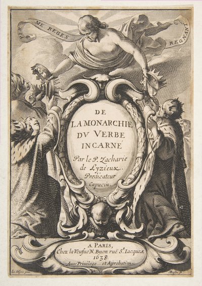 Page de titre : De la Monarchie du Verbe incarné - Abraham Bosse