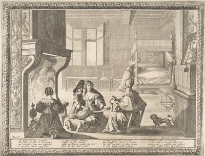 Visite de la nourrice, 1633 - Abraham Bosse