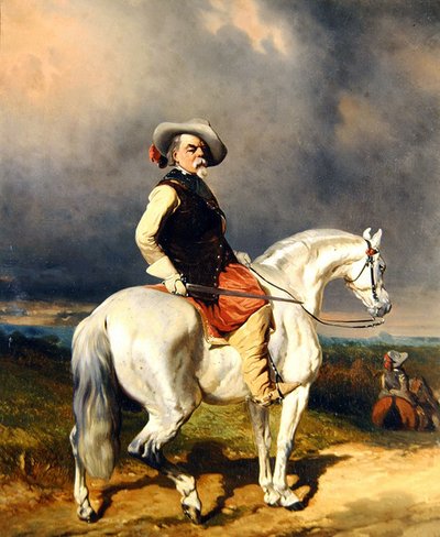 Cavalier sur un cheval blanc - Abraham Cooper