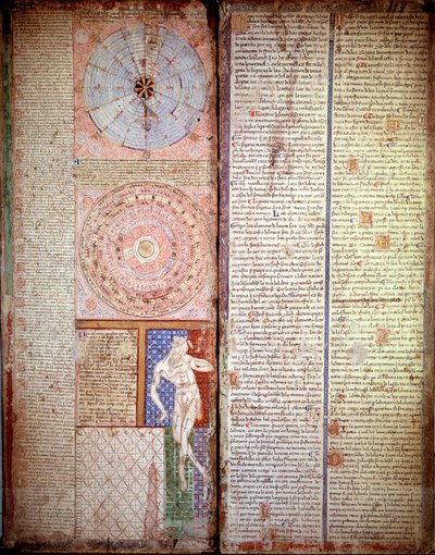 Diagramme astrologique et astronomique. Page tirée de l