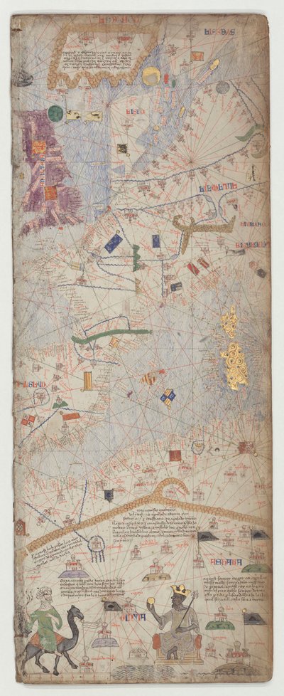 Atlas catalan, Feuille 6, 1375 - Abraham Cresques