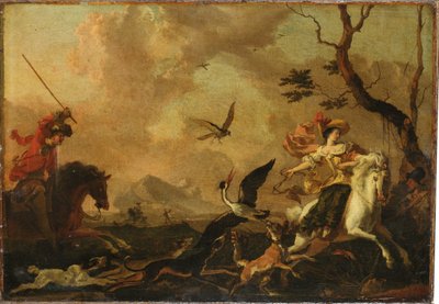 Une fête de la fauconnerie - Abraham Danielsz. Hondius