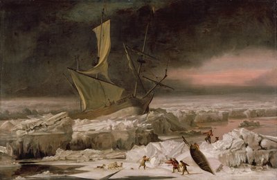 Aventure arctique, ou Un navire en détresse au large du Groenland, c.1677 - Abraham Danielsz. Hondius
