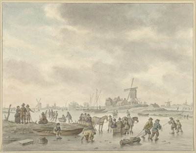 Divertissement sur glace - Abraham Delfos