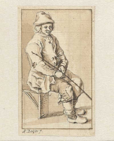 Homme assis - Abraham Delfos