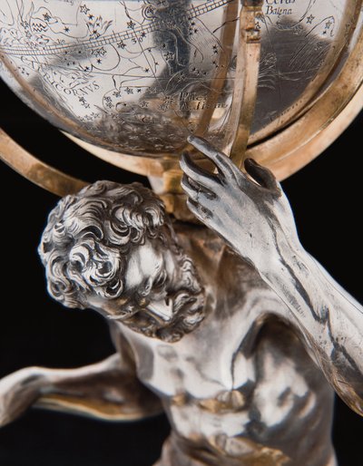 Deux globes terrestres et célestes exceptionnels, soutenus par Hercule et Atlas, Augsbourg, 1697-99 - Abraham Drentwett