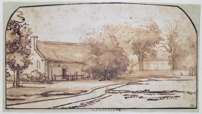 Paysage avec une maison de paysan, années 1640 - Abraham Furnerius