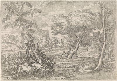 Paysage boisé - Abraham Genoels