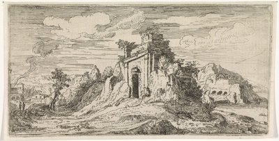 Paysage avec les ruines d