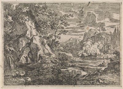 Route à travers un rocher - Abraham Genoels