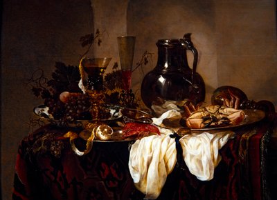 Nature morte avec cruche et crustacés - Abraham Hendricksz van Beyeren