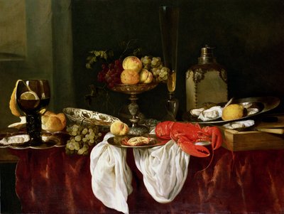 Nature morte avec homard - Abraham Hendricksz van Beyeren