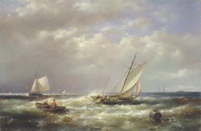Bateaux de pêche au large de la côte - Abraham Hulk