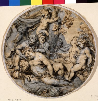 Bacchus endormi - Abraham Jansz. van Diepenbeeck