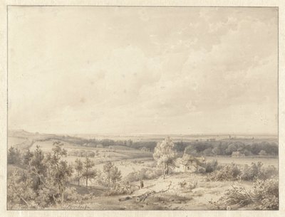 Vue vers Alkmaar depuis la dune à Schoorl - Abraham Johannes Couwenberg