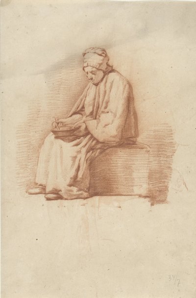 Femme assise - Abraham Johannes Ruytenschildt