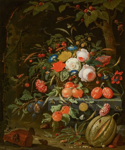 Fleurs et fruits - Abraham Mignon