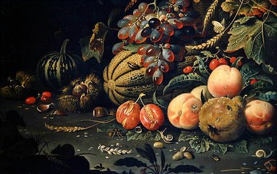 Fruits (détail) - Abraham Mignon
