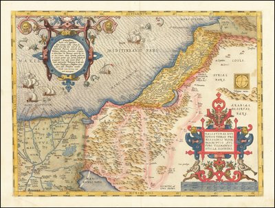 Carte de la Palestine de 1573 par Abraham Ortelius - Abraham Ortelius