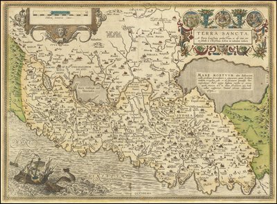 1584 carte - Terra Sancta, a Petro Laicstain perlustrata, et ab eius ore et schedis a Christiano Schrot in tabulam redacta - Abraham Ortelius