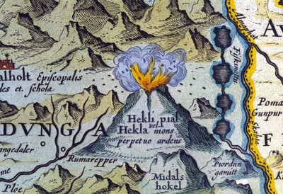 Volcan Hekla en Islande. Atlas d