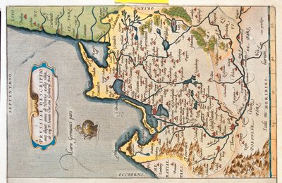 Nord-est de la Pologne, Russie, Lituanie - Abraham Ortelius
