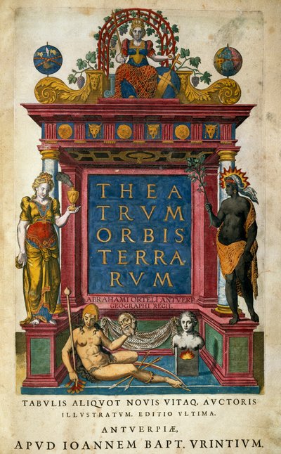 Theatrum Orbis Terrarum, page de titre, Anvers - Abraham Ortelius