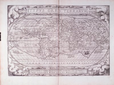 Typus Orbis Terrarum, portulan - Abraham Ortelius