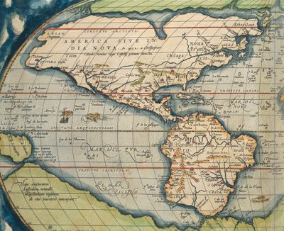 Carte du monde - Abraham Ortelius
