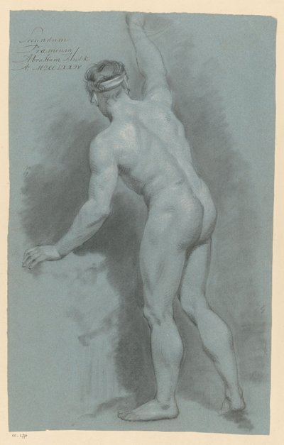 Homme nu debout, vu de dos (2e prix 1774) - Abraham Pietersz. Hulk