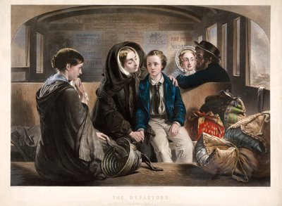 Le départ en seconde classe, pub. 1857 - Abraham Solomon