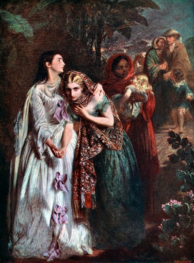 La fuite de Lucknow, 1858, vers 1920 - Abraham Solomon