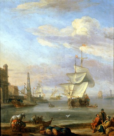 Un port néerlandais - Abraham Storck