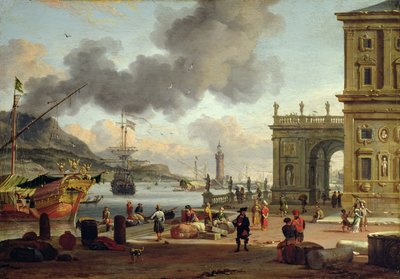 Scène de port méditerranéen - Abraham Storck