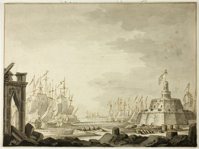Malte, port de La Valette - Abraham Storck