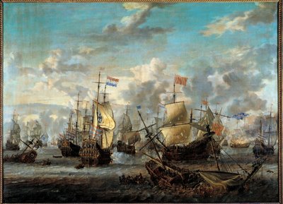Deuxième guerre anglo-néerlandaise : La bataille des quatre jours du 11 au 14 juin 1666 - Abraham Storck