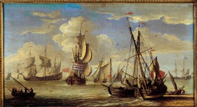 Navires et bateaux sur la mer - Abraham Storck